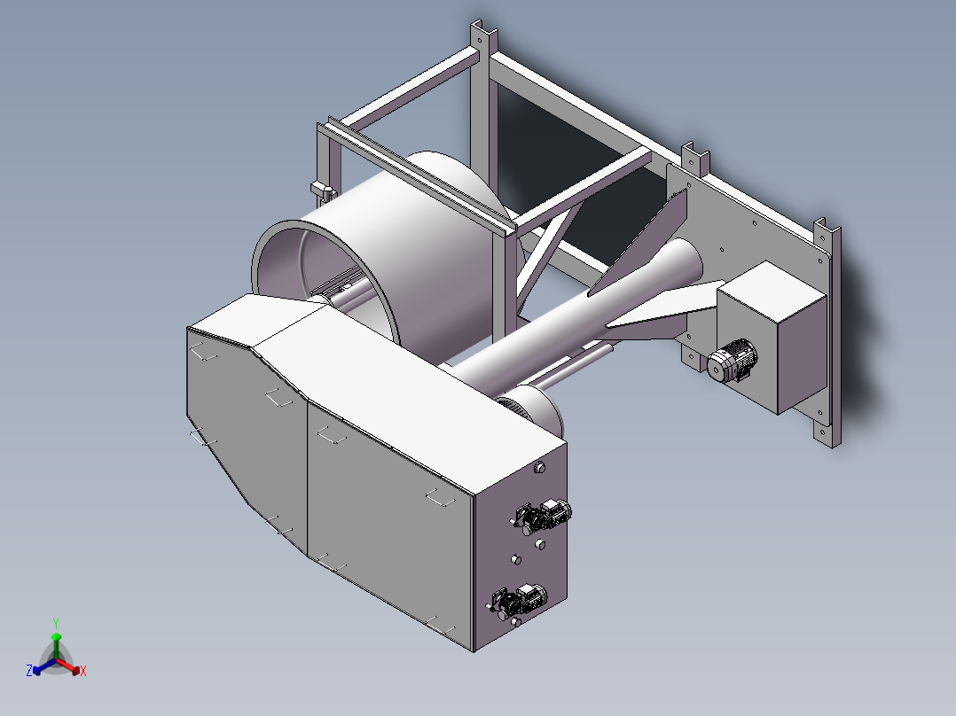 搅拌机sw21正等轴测图
