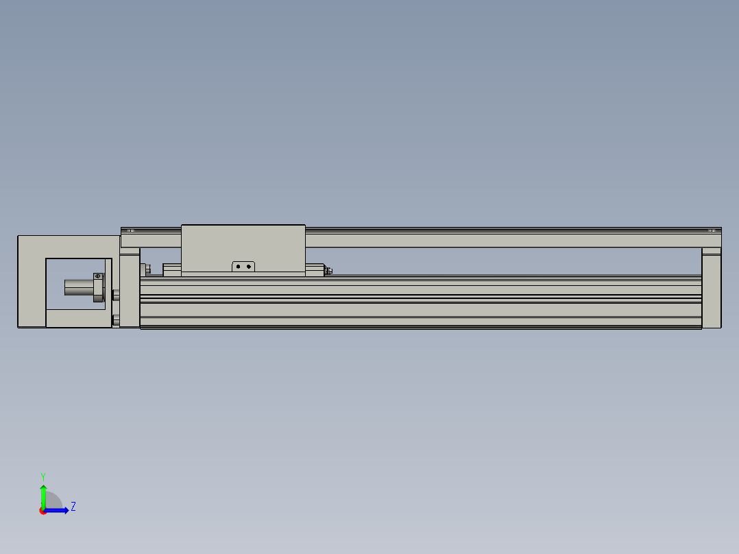 TPA-KNR-100E-2020C-L250A1-M-H40-N3线性模块铝制底座左视图