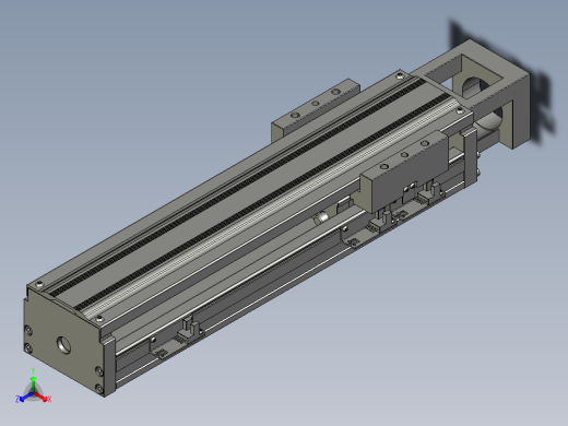 TPA-KNR-100E-2020C-L250A1-M-H40-N3线性模块铝制底座正等轴测缩略图