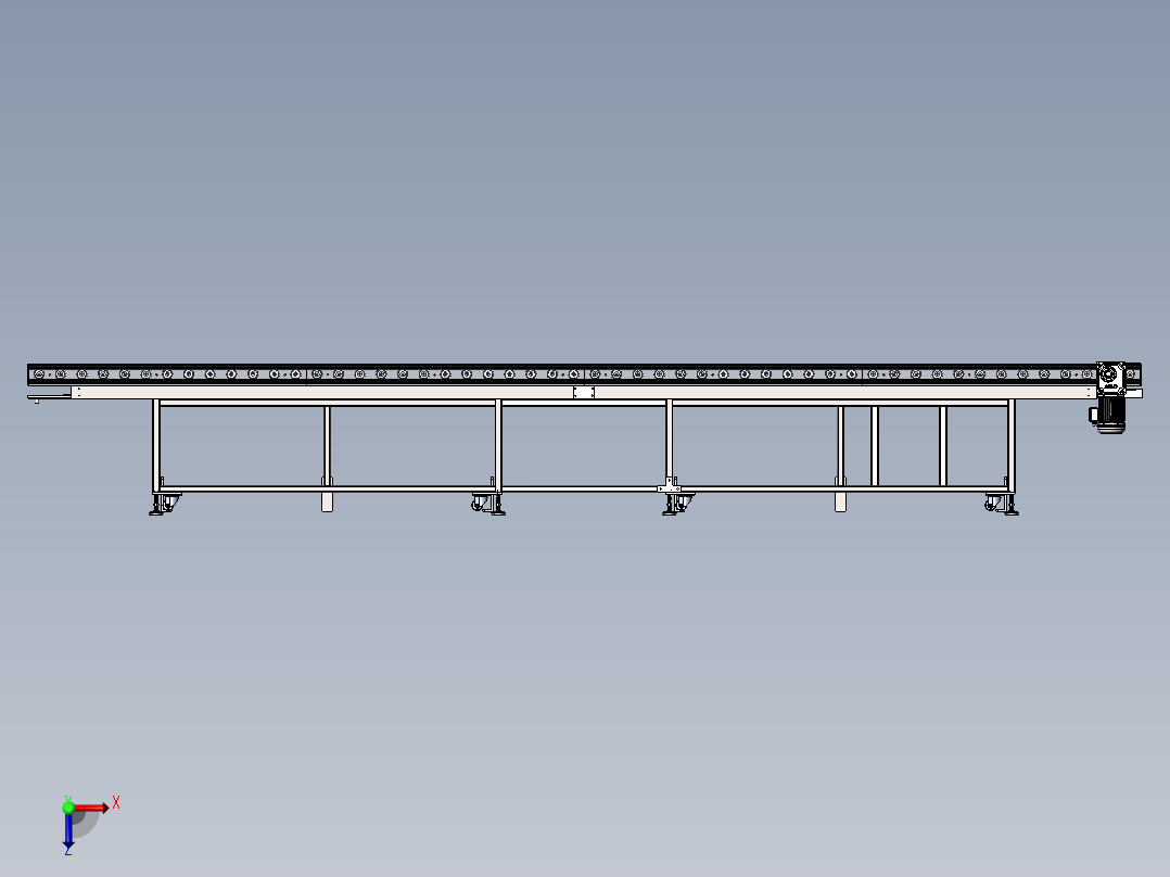 2023.02月-积放式滚筒线sw18可编辑俯视图