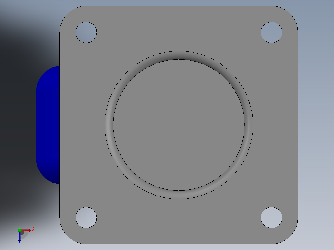 后轮悬架俯视图