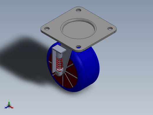 后轮悬架正等轴测缩略图