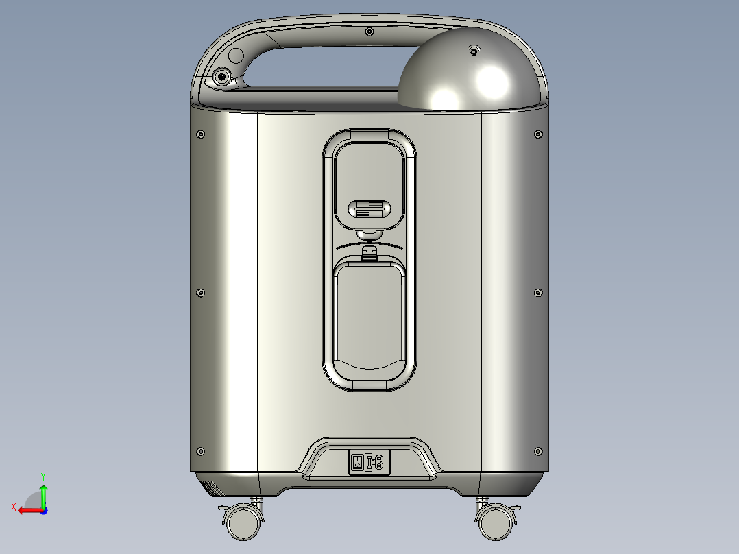 医用家用制氧机3L-5L后视图