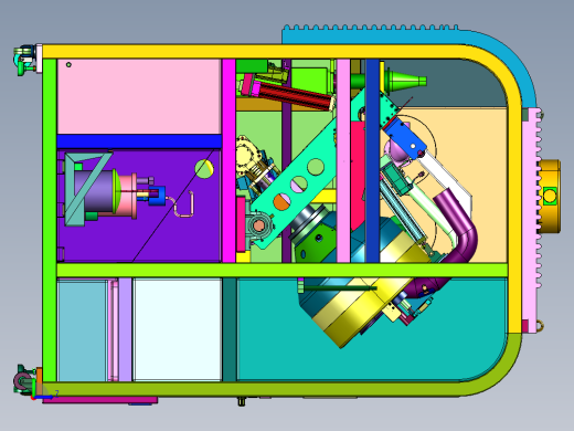 环保喷涂材料用的智能涂装滚喷机左视缩略图