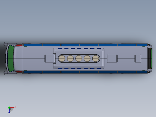 客车、公交车、沃尔沃9400俯视缩略图