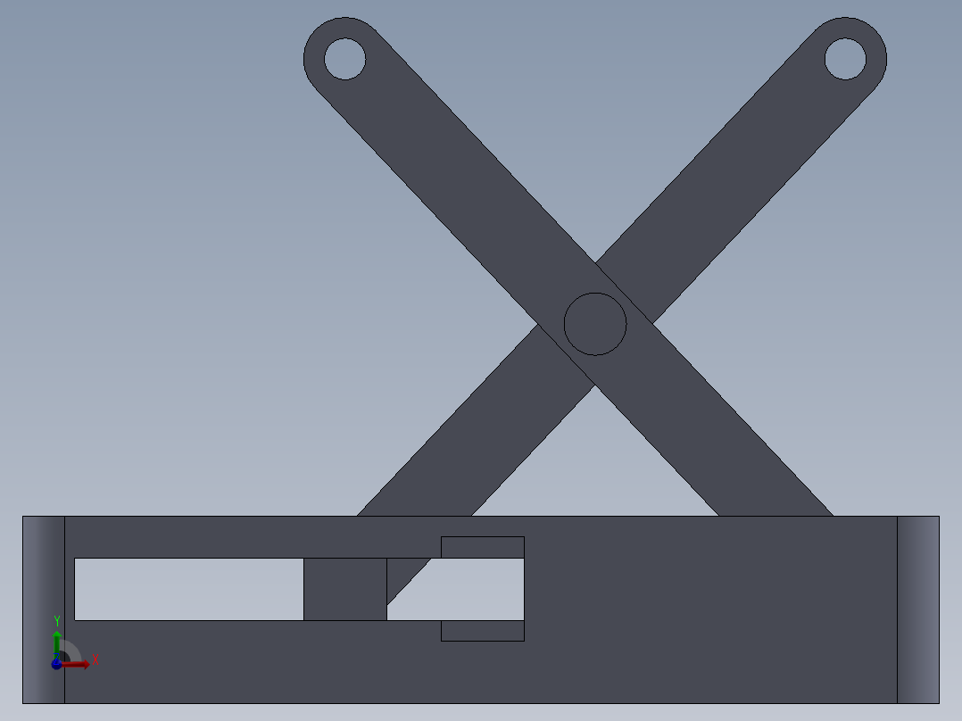剪叉式升降机 、升降机(47)前视图