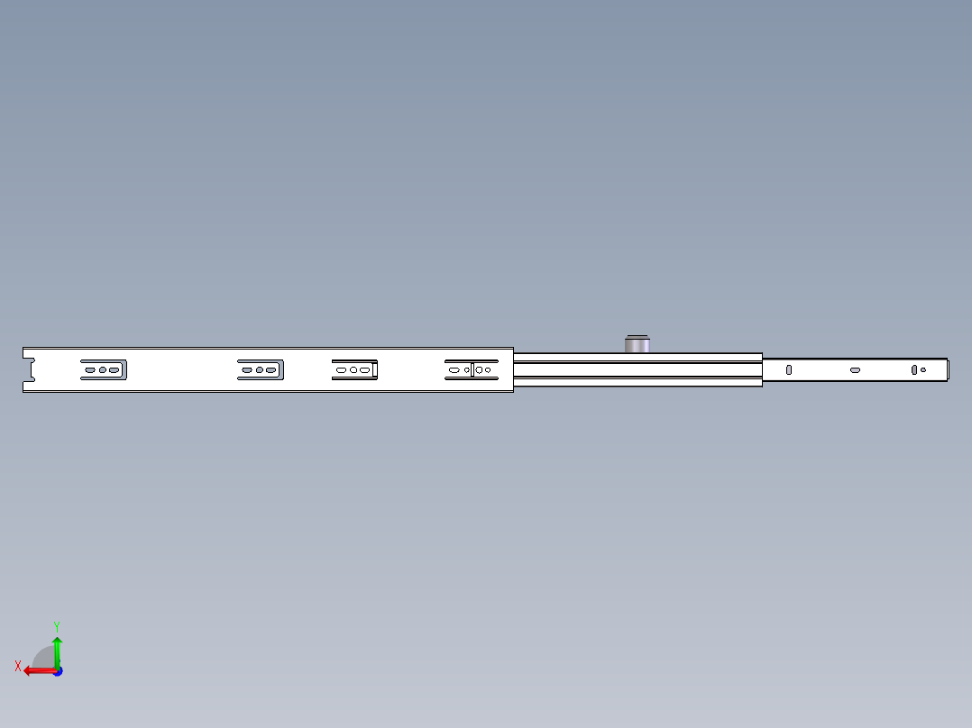 滑动抽屉冰箱后视图