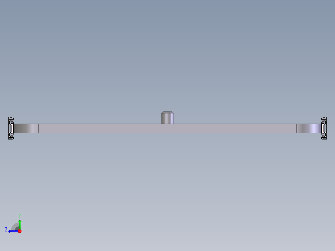 滑动抽屉冰箱右视图