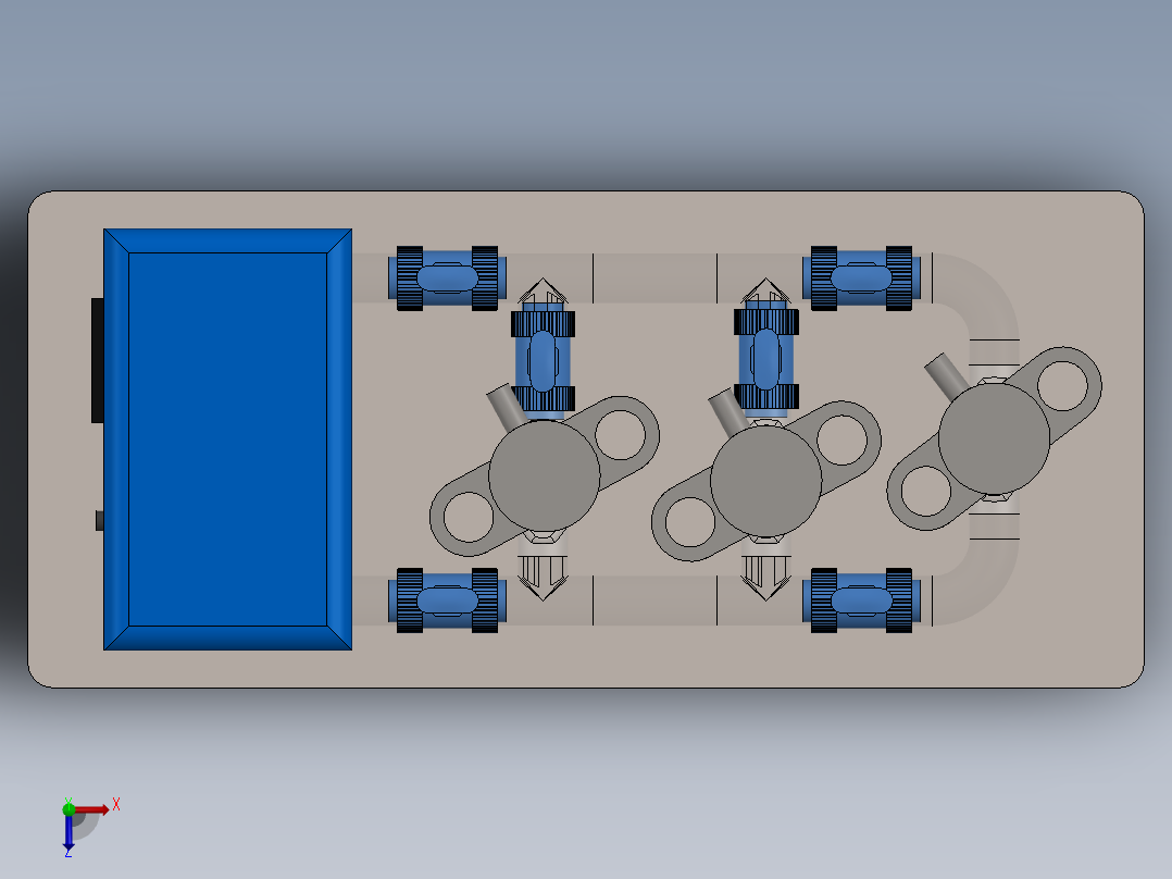 压力容积、模块化生物反应器俯视图