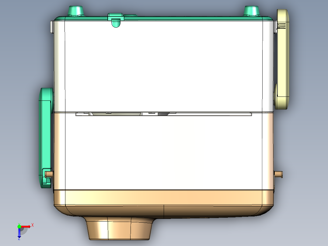 高档榨汁机俯视图