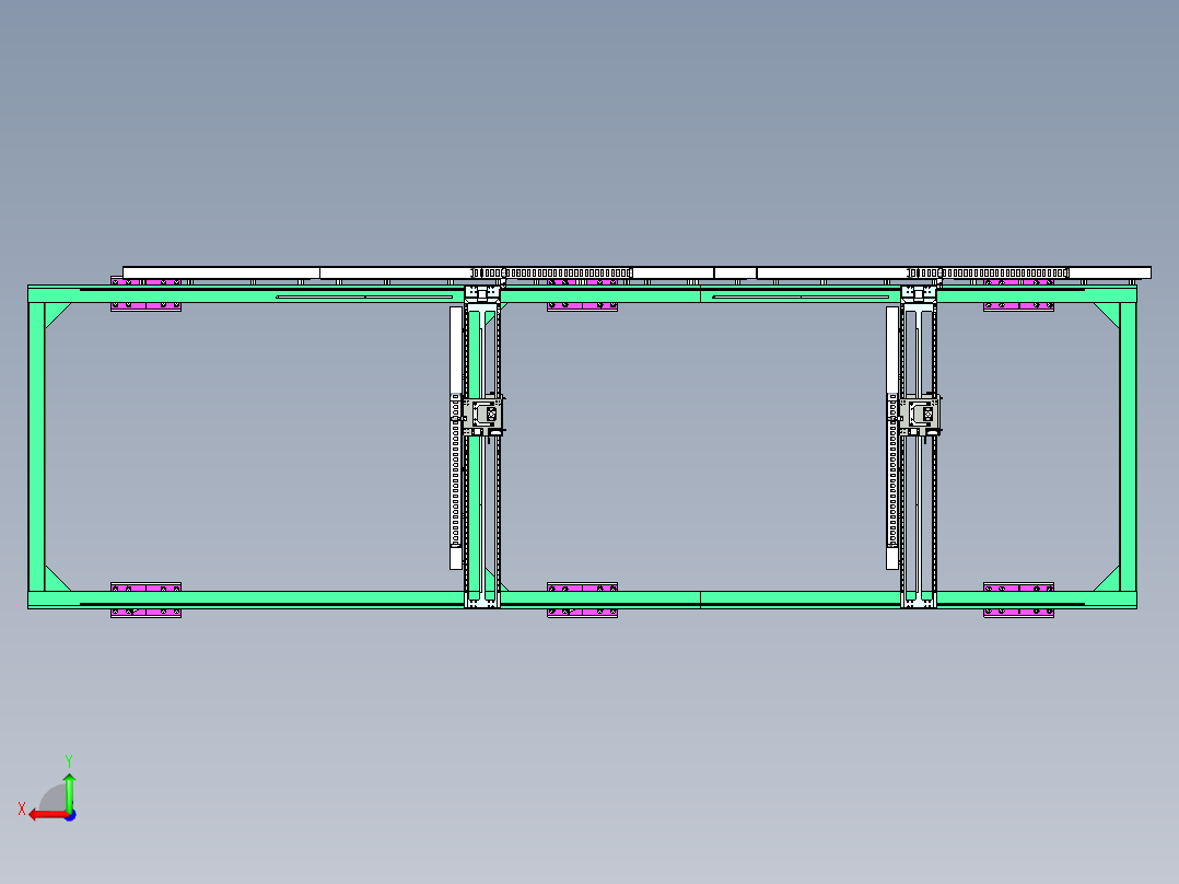 双工位桁架案例后视图