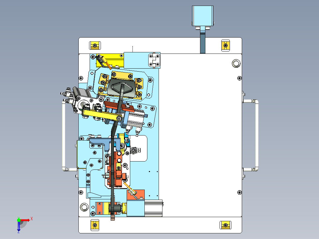 焊接夹具俯视图