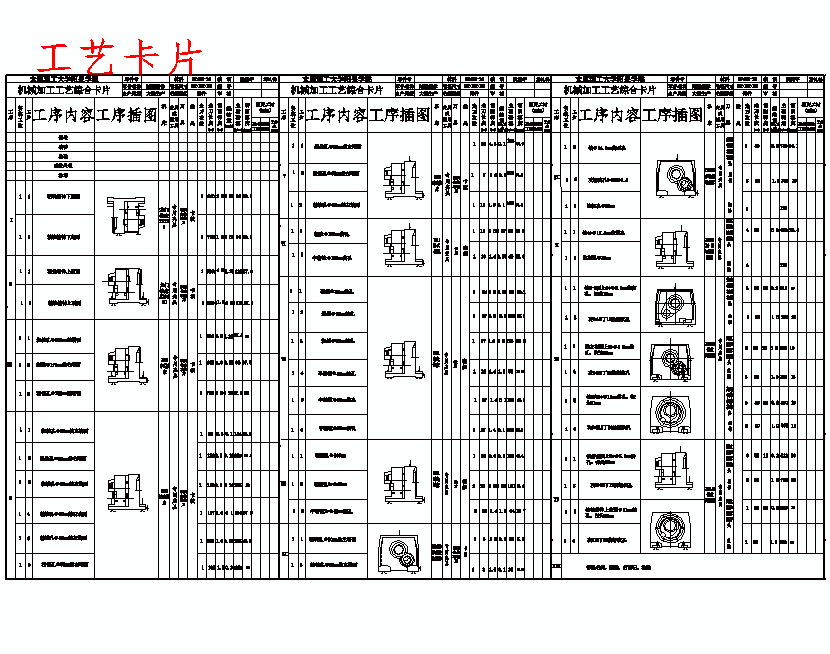 减速电机箱体的机械加工的工艺规程编制及夹具设计含5张CAD图