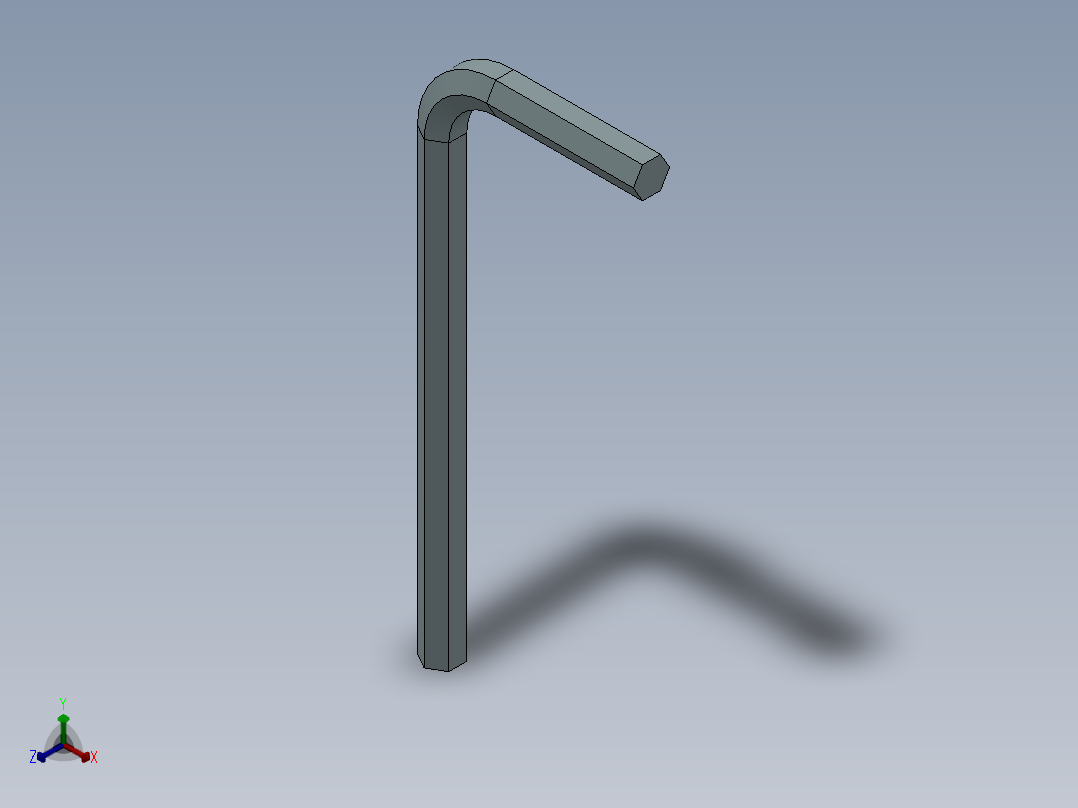 扳手正等轴测图