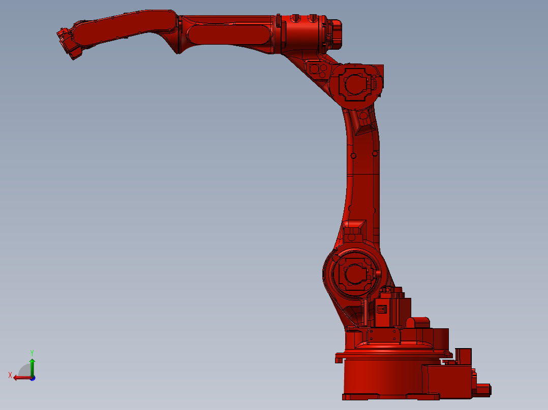齿轮齿条移动式焊接机器人后视图