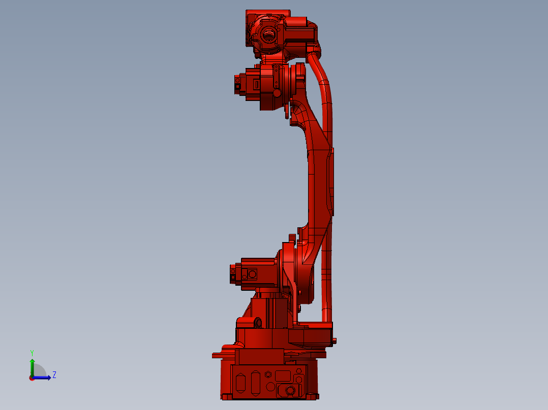 齿轮齿条移动式焊接机器人左视图