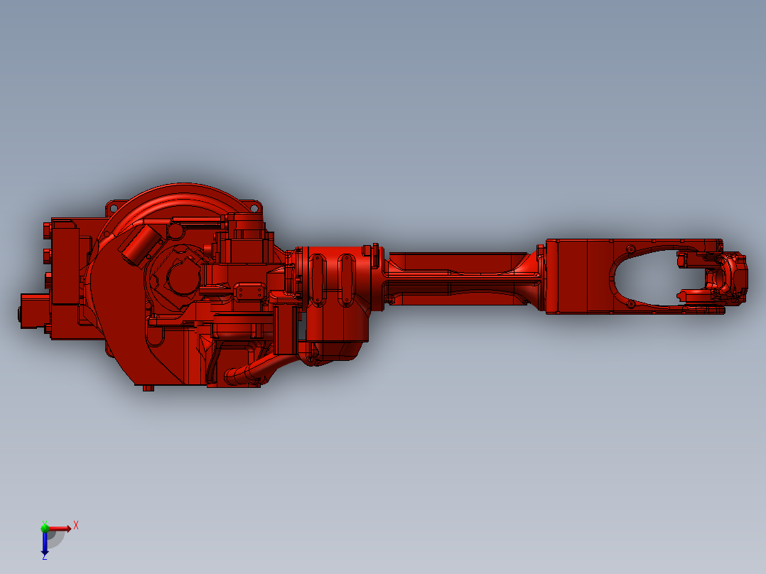 齿轮齿条移动式焊接机器人俯视图
