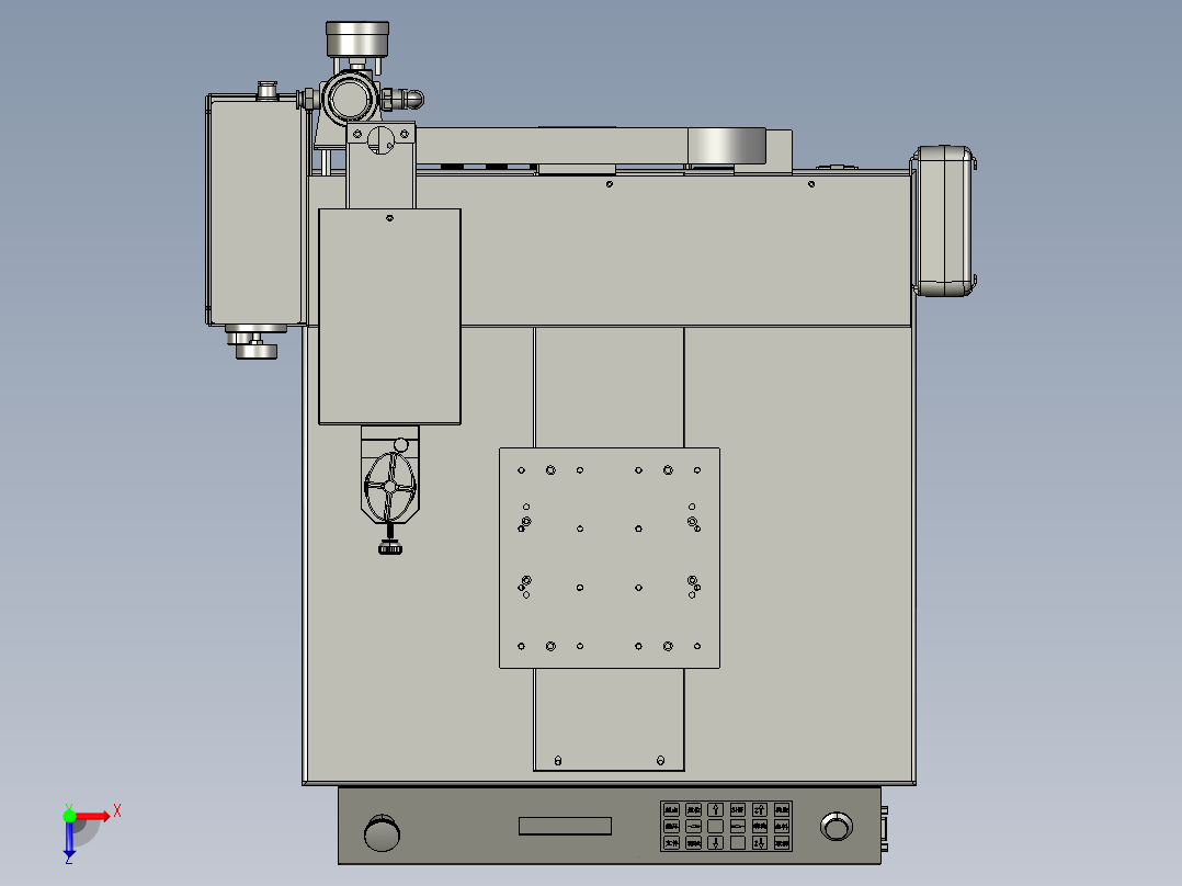 桌面式三轴点胶机俯视图