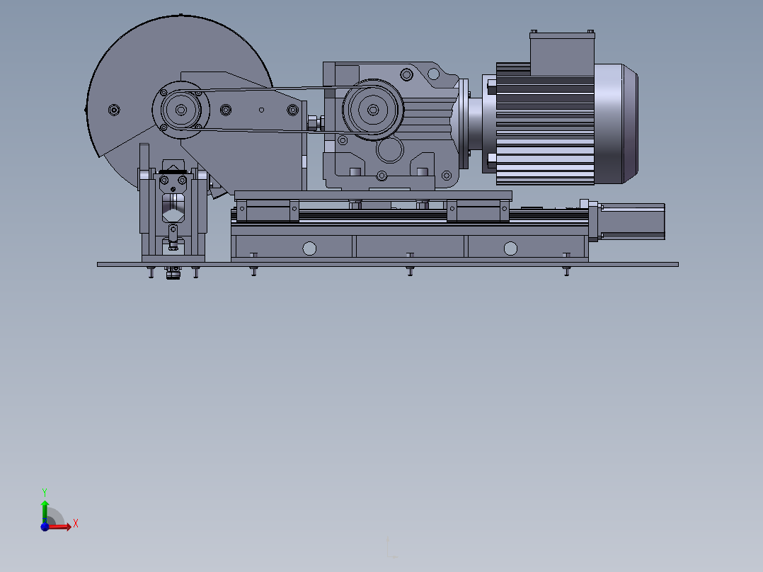 精密数控切断机.SLDPRT前视图