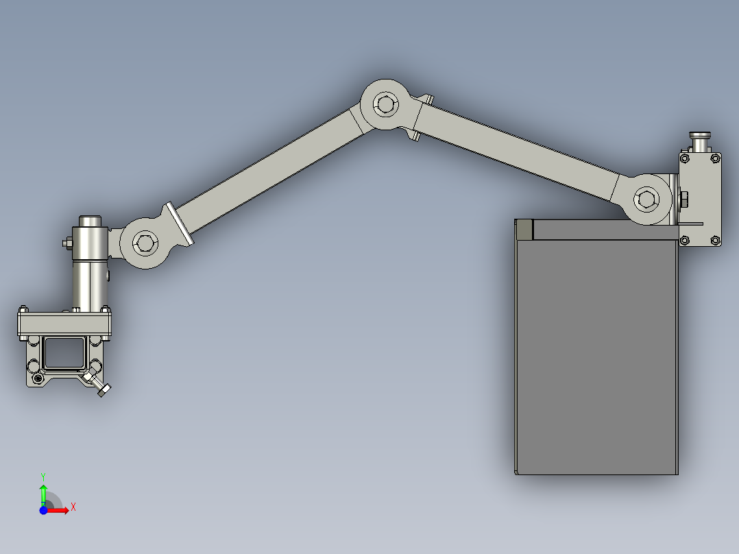 A0003927-用于铣床的关节式手臂保护装置前视图