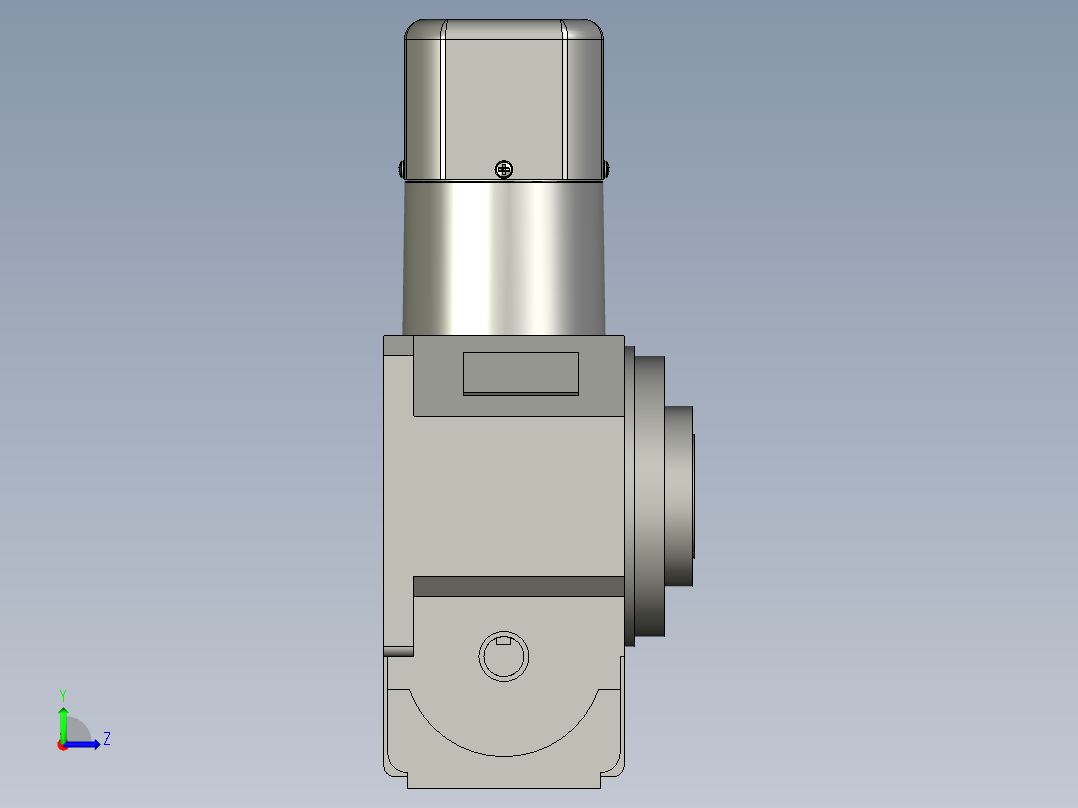 80DT+200W直角中空马达组合横左视图