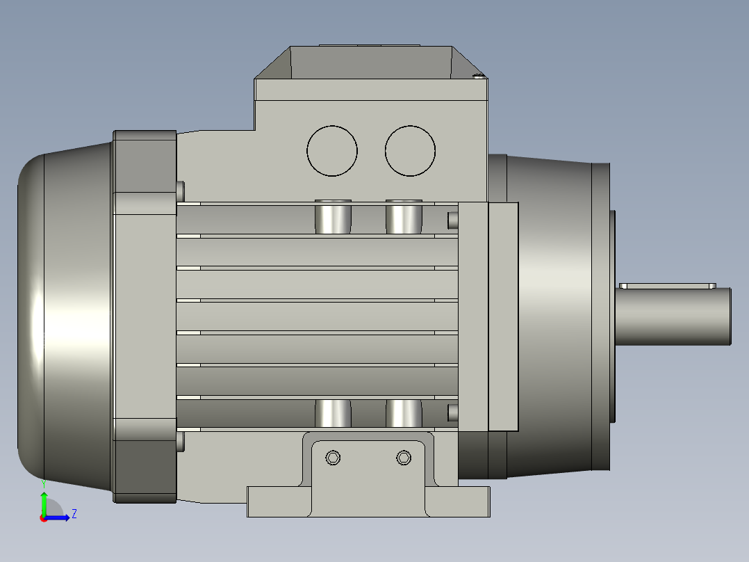 IMB3H80-180(YE2YE3)通用电机YE2-132S-4-B3左视图