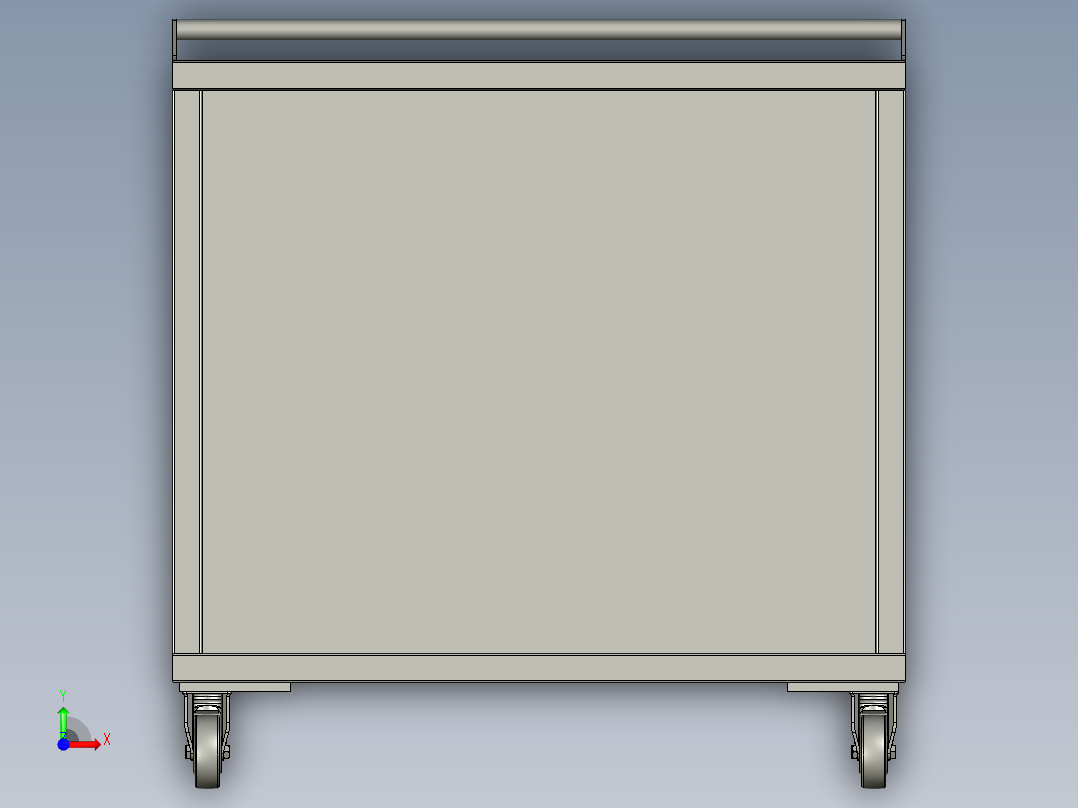 铝件打钉小车前视图