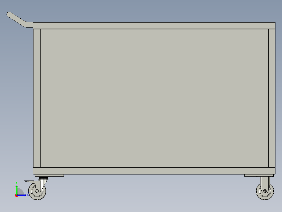铝件打钉小车左视图