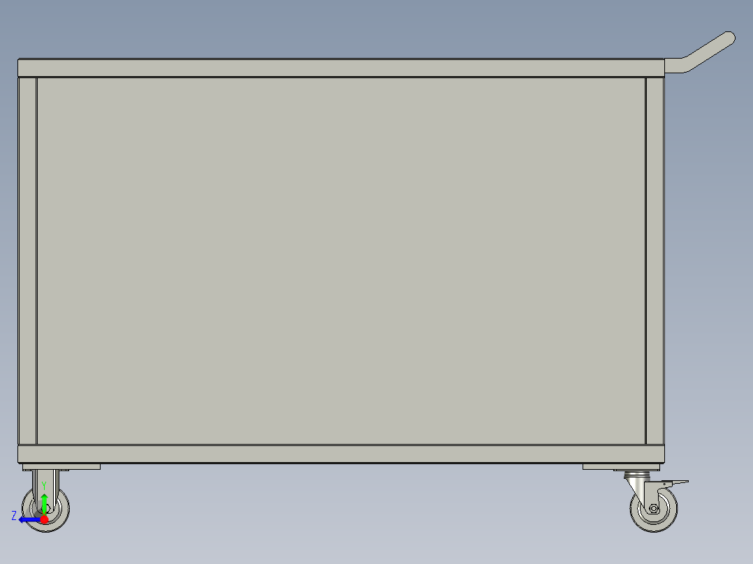 铝件打钉小车右视图