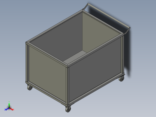 铝件打钉小车正等轴测缩略图
