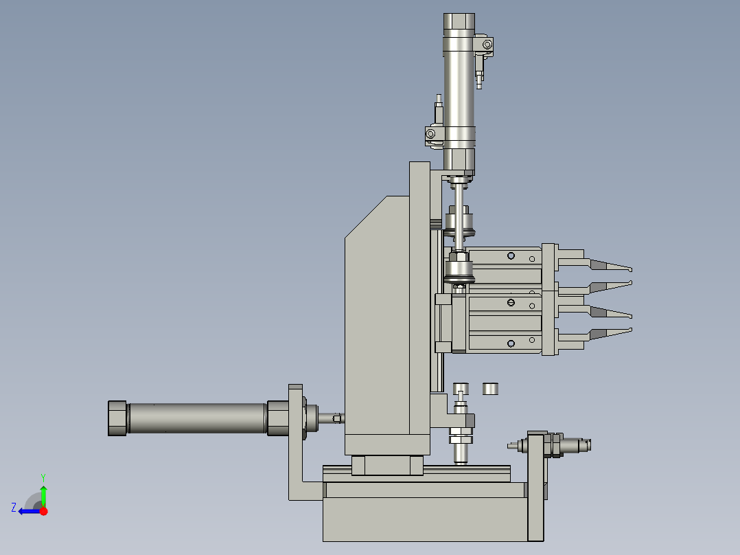 撕纸组件右视图
