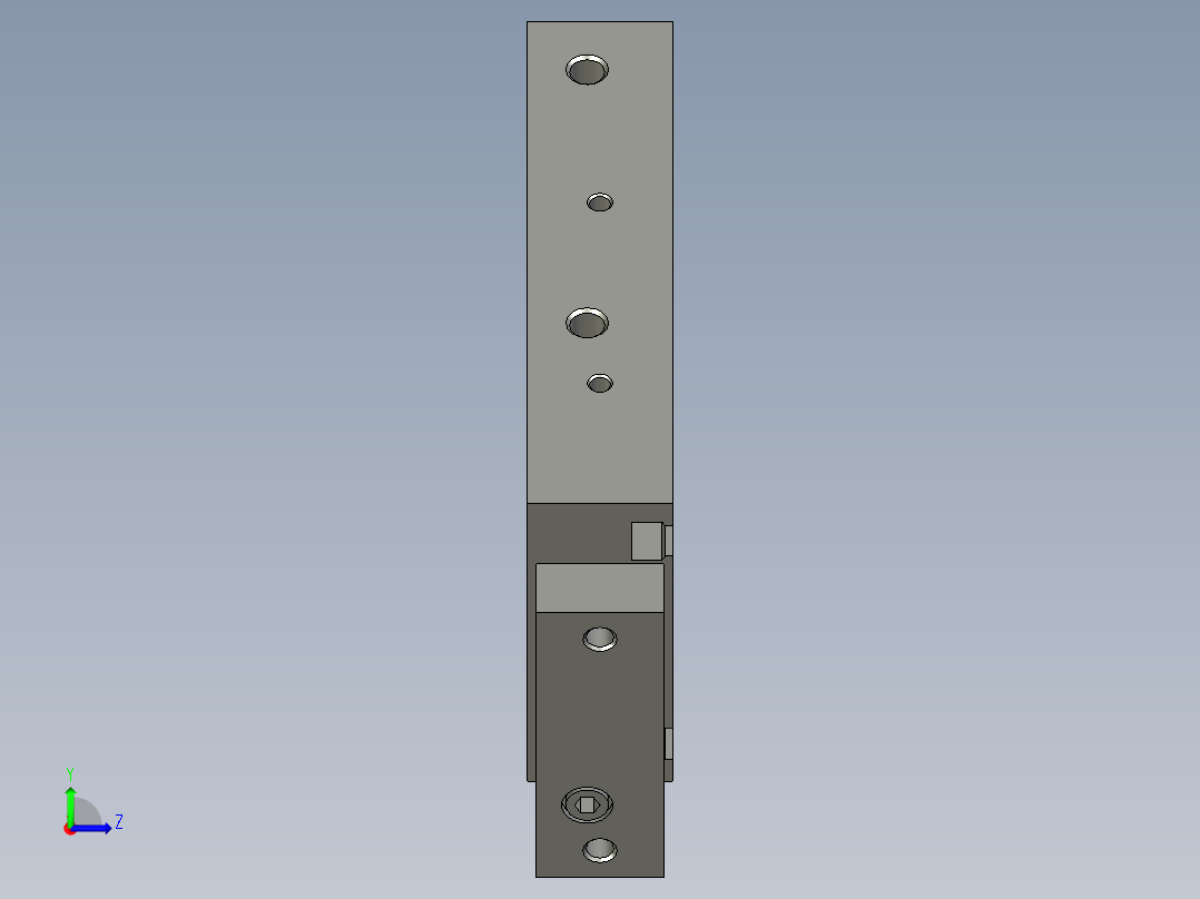 双杆气缸CXSM10-25左视图
