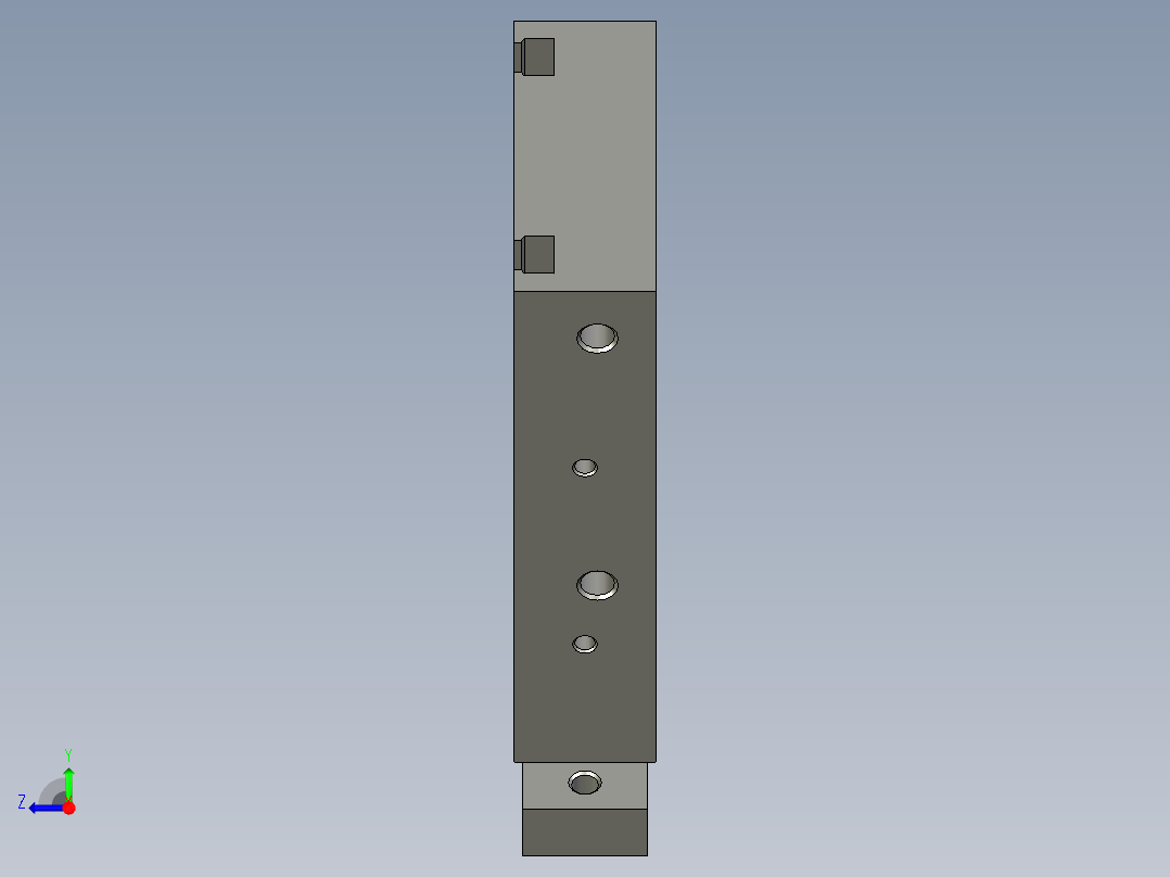 双杆气缸CXSM10-25右视图