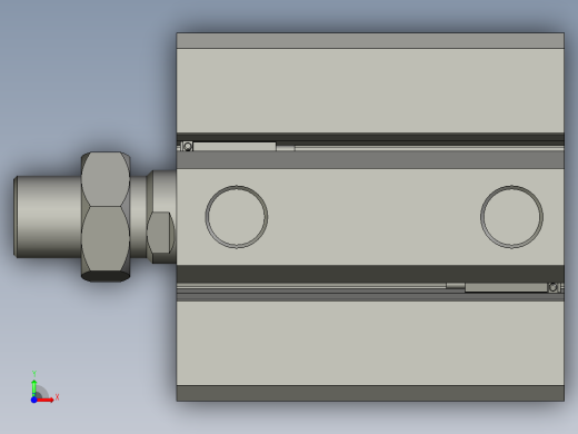 ACQ80x50SB超薄型气缸前视缩略图