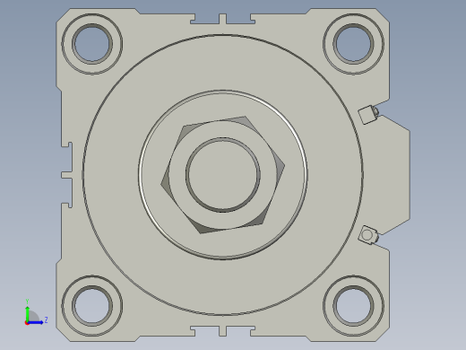 ACQ80x50SB超薄型气缸左视缩略图
