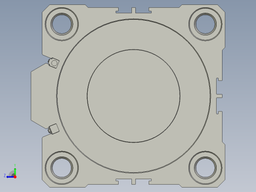 ACQ80x50SB超薄型气缸右视缩略图