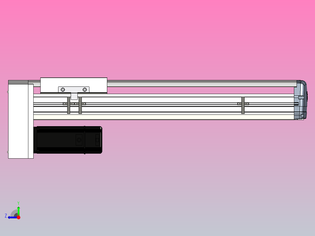ETH17-400-BM-M40B直线模组右视图