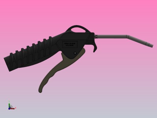 压缩空气气动气枪喷头前视缩略图