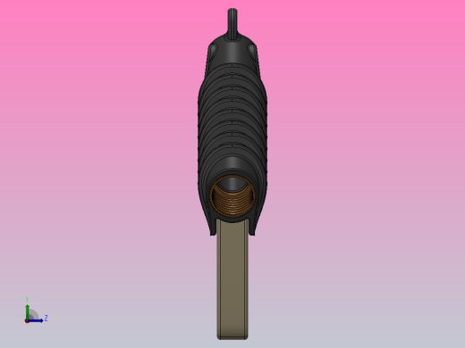 压缩空气气动气枪喷头左视缩略图