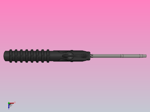 压缩空气气动气枪喷头俯视缩略图
