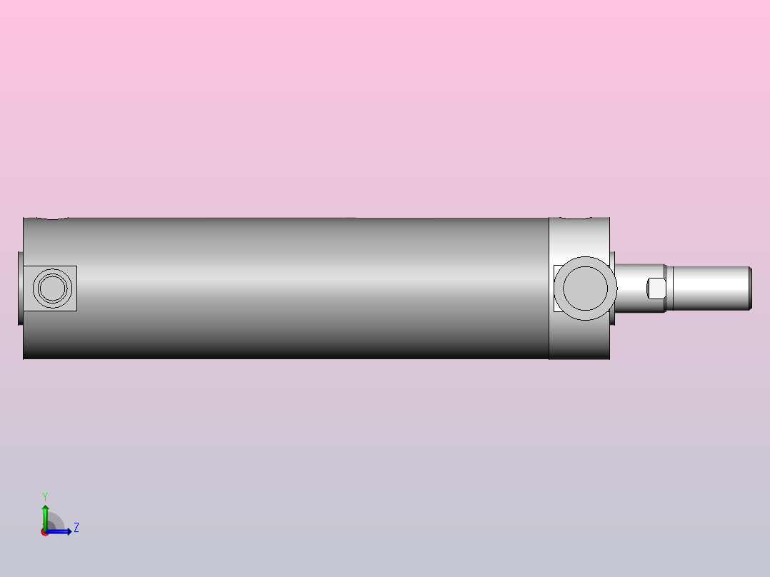 气缸CG1UN50-150左视图