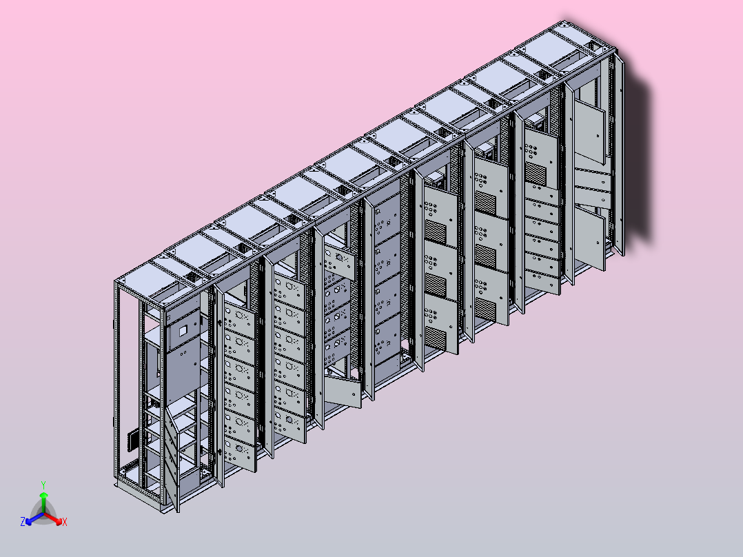MCC控制箱模型主视图