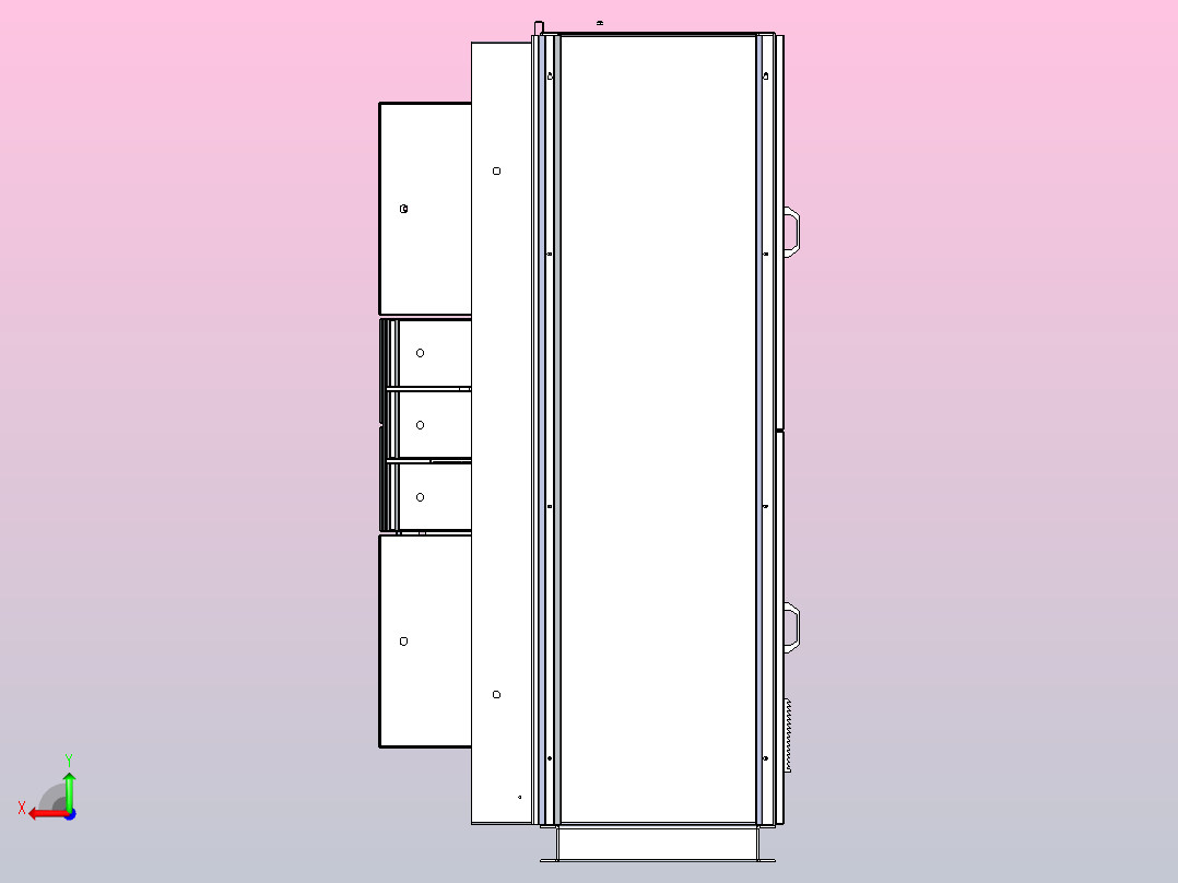 MCC控制箱模型后视图