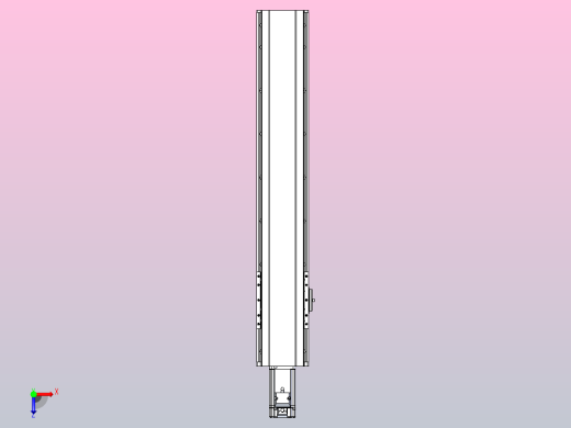 日规模组半封闭丝杆TPA-HNR-120D-1610C-L550-M-C-P40-N3俯视缩略图