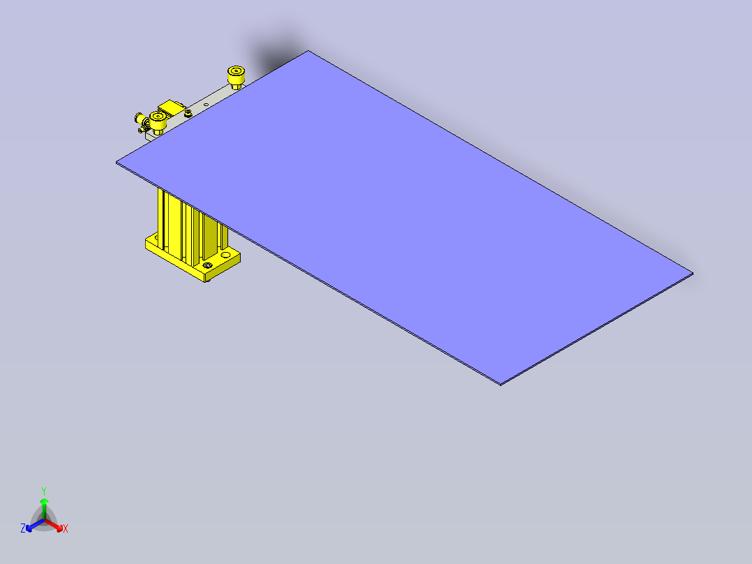 一种校准机构3D图纸正等轴测图