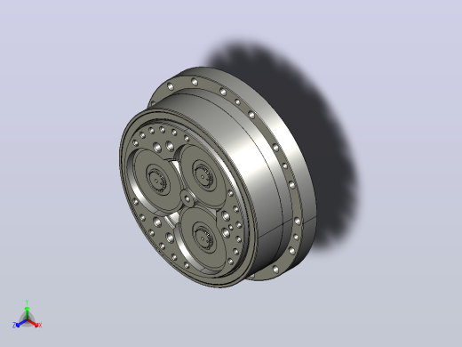 RV减速器常规产品外形图ZD-320BX-   -RVE-B-B-35X65L185-3001#RVE型减速器B-B-35X65正等轴测缩略图