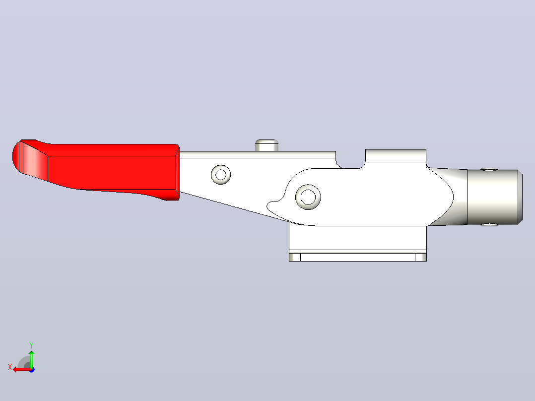 GN 853-700-T5-GN853NI肘夹气动夹夹具后视图