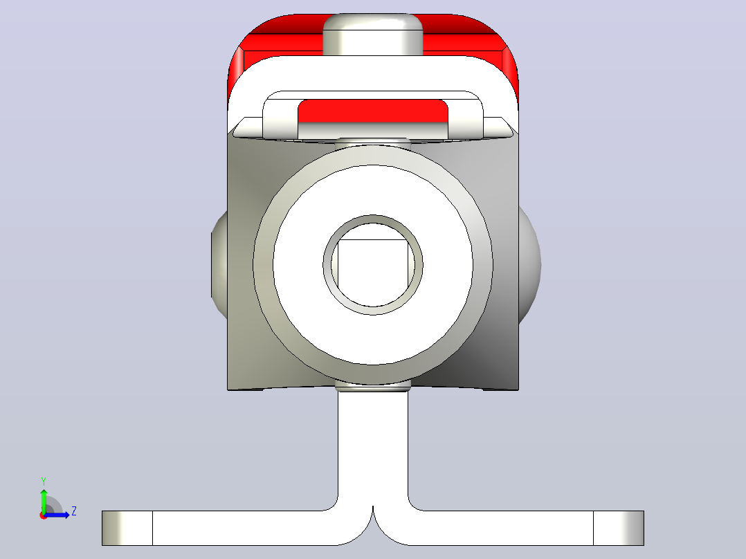 GN 853-700-T5-GN853NI肘夹气动夹夹具左视图