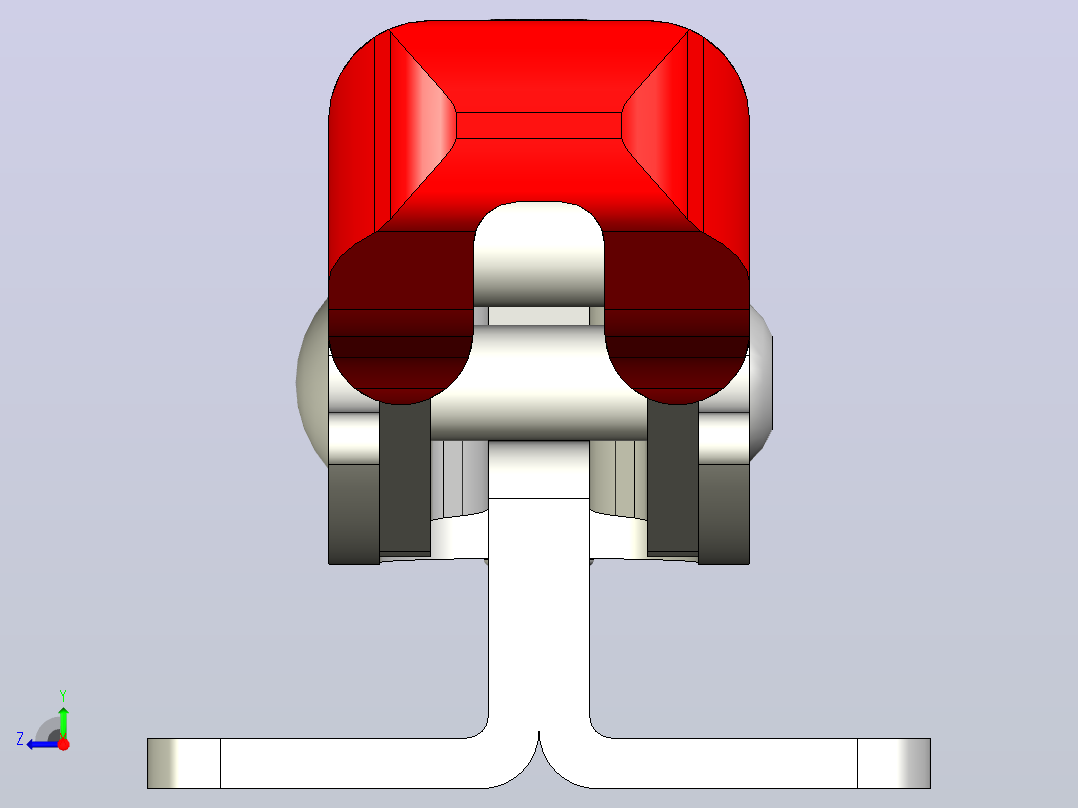 GN 853-700-T5-GN853NI肘夹气动夹夹具右视图