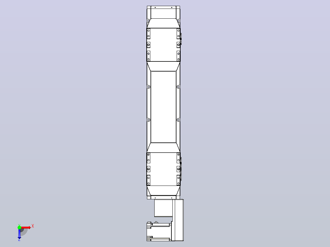 皮带直线轴双滑块型TPA-GCBS-150-P80-L150-QR-M75-N3俯视图